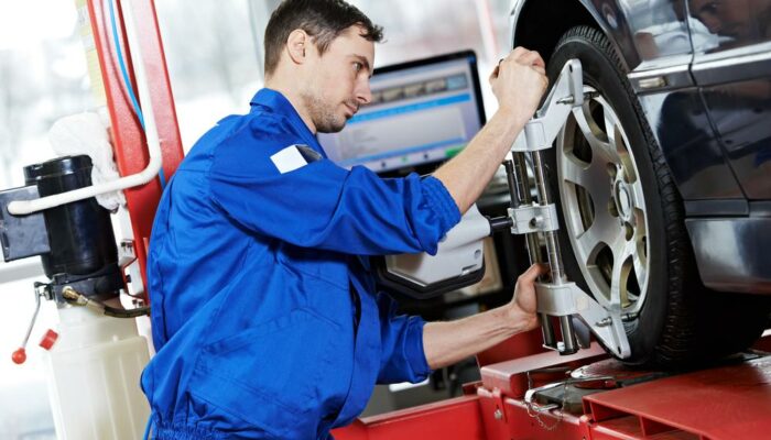 Automobile care through coupons for wheel alignment by Firestone