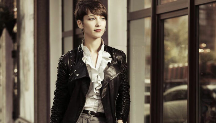 Different ways to pair a cute leather jacket