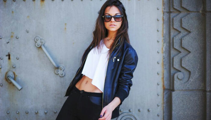 Popular looks with a collarless leather jacket