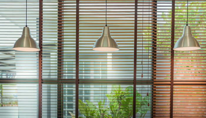 Pleated blinds for interior decoration purposes