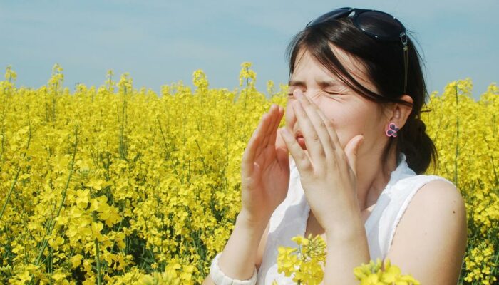 Symptoms and signs of pollen allergies