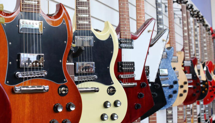 Three basic types of electric guitars