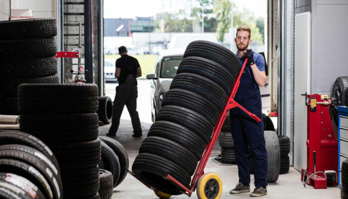 Tire retail services at Pep Boys