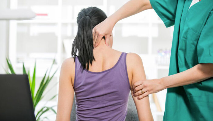 Treatment for pain in the upper back and neck