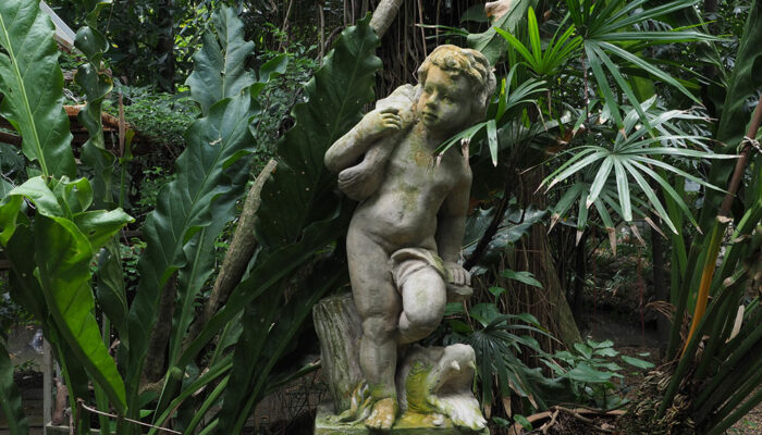 Adorn your garden with arbors and statues