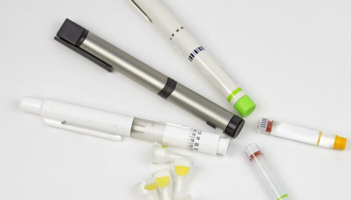 Various insulin injections and insulin pens for diabetes